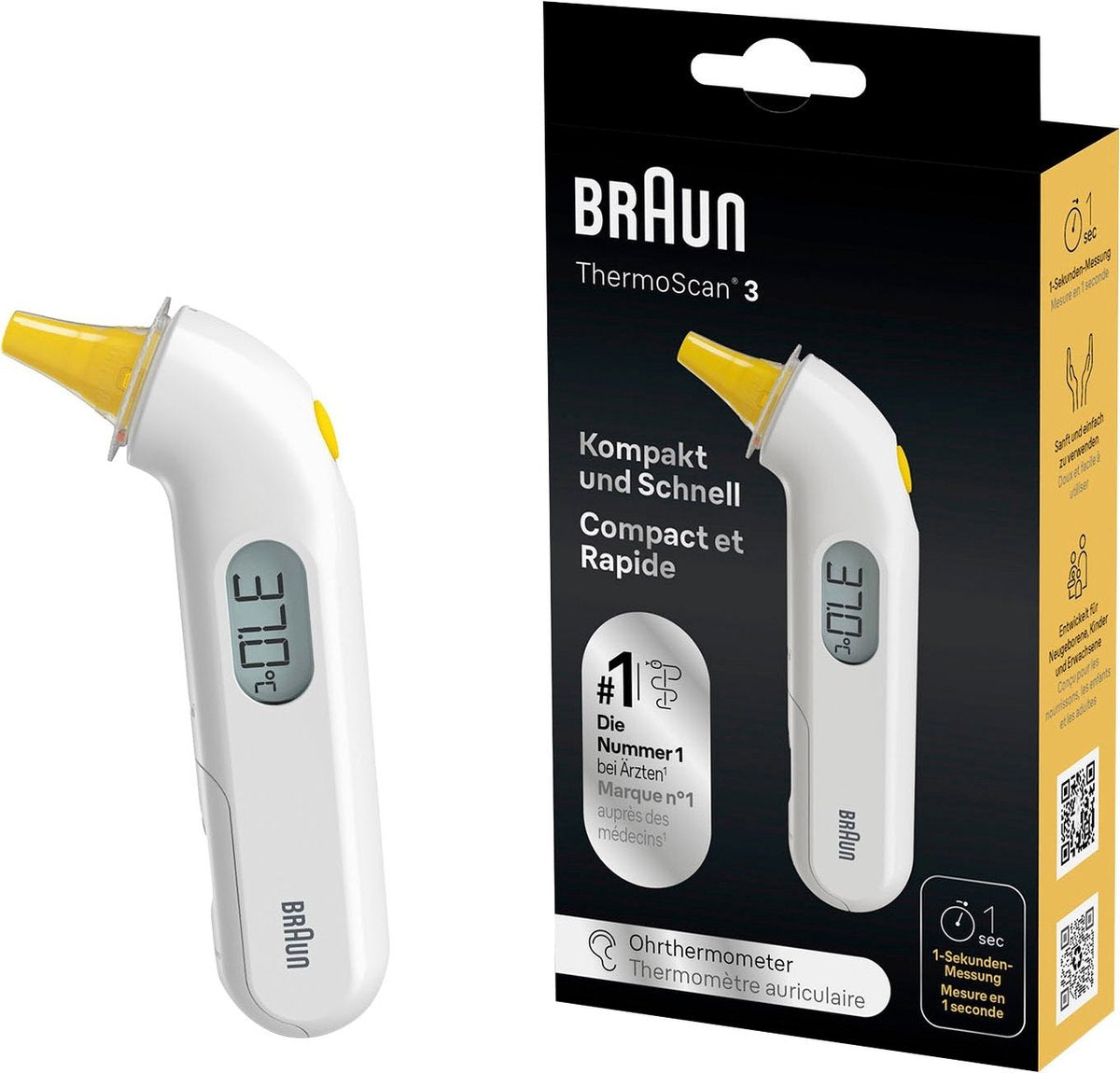 Braun ThermoScan 3 – IRT3030 - oorthermometer